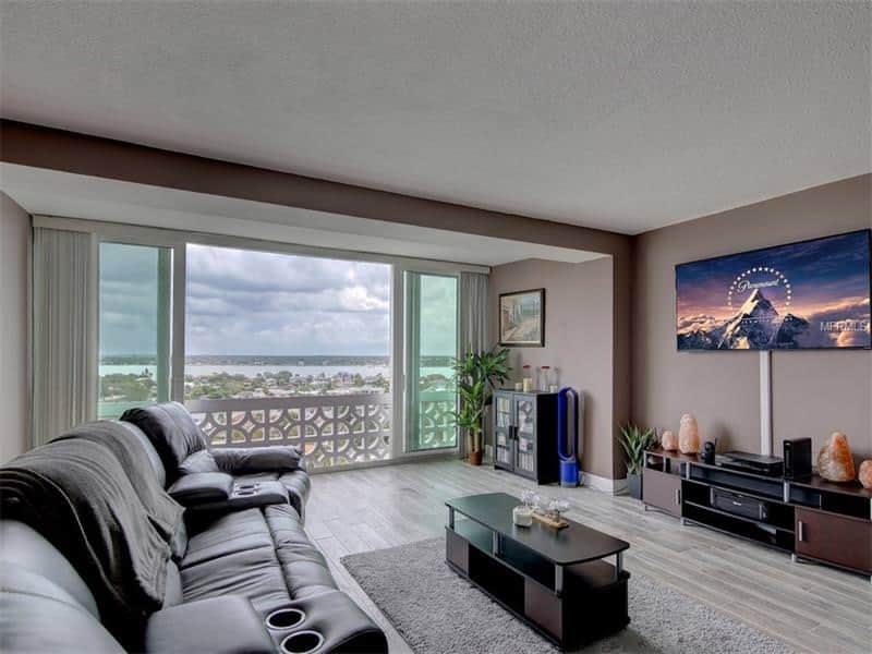 living room 31 ISLAND WAY 1006 CLEARWATER BEACH FL 33767